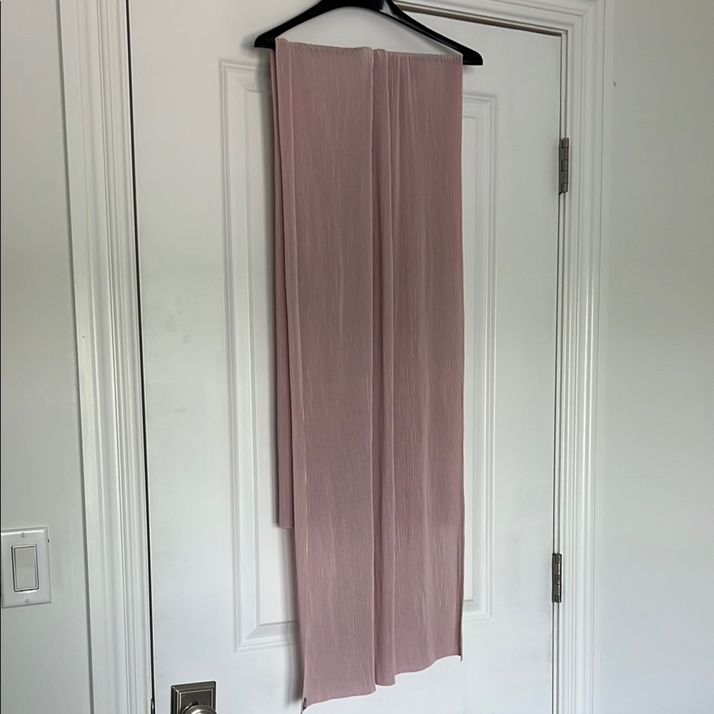 PINK PLEATED HIJAB SCARF SHAWL